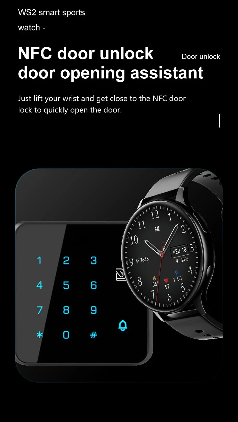2026 New Women Bluetooth Call Smart Watch Heart Rate Blood Pressure Monitoring Smartwatches IP67 For Android IOS Men Smartwatch