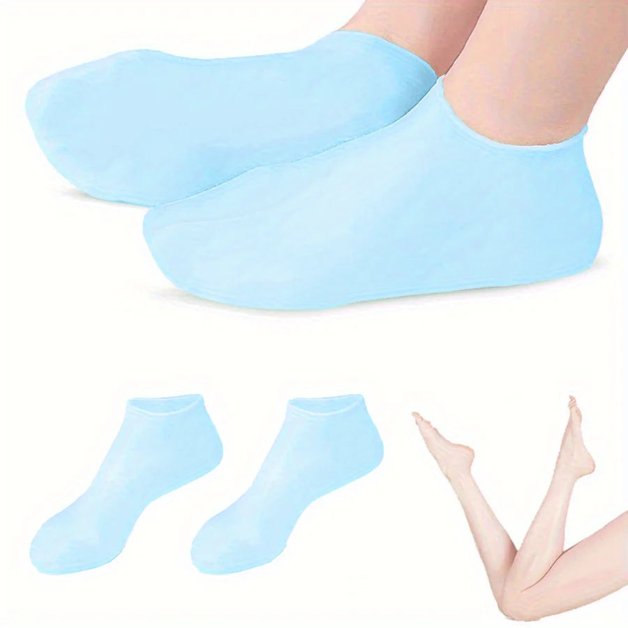 Moisturizing Foot Socks,Silicone Socks for Dry Cracked Feet Women's Foot Socks for Moisturizing,Featuring Massage