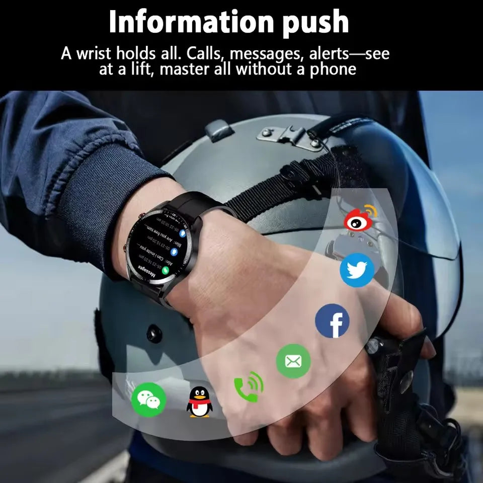 ECG+PPG Bluetooth Call Smart Watch Men Laser Health Blood Pressure Fitnes Sports Watches Man Sports Waterproof Smartwatch+Box