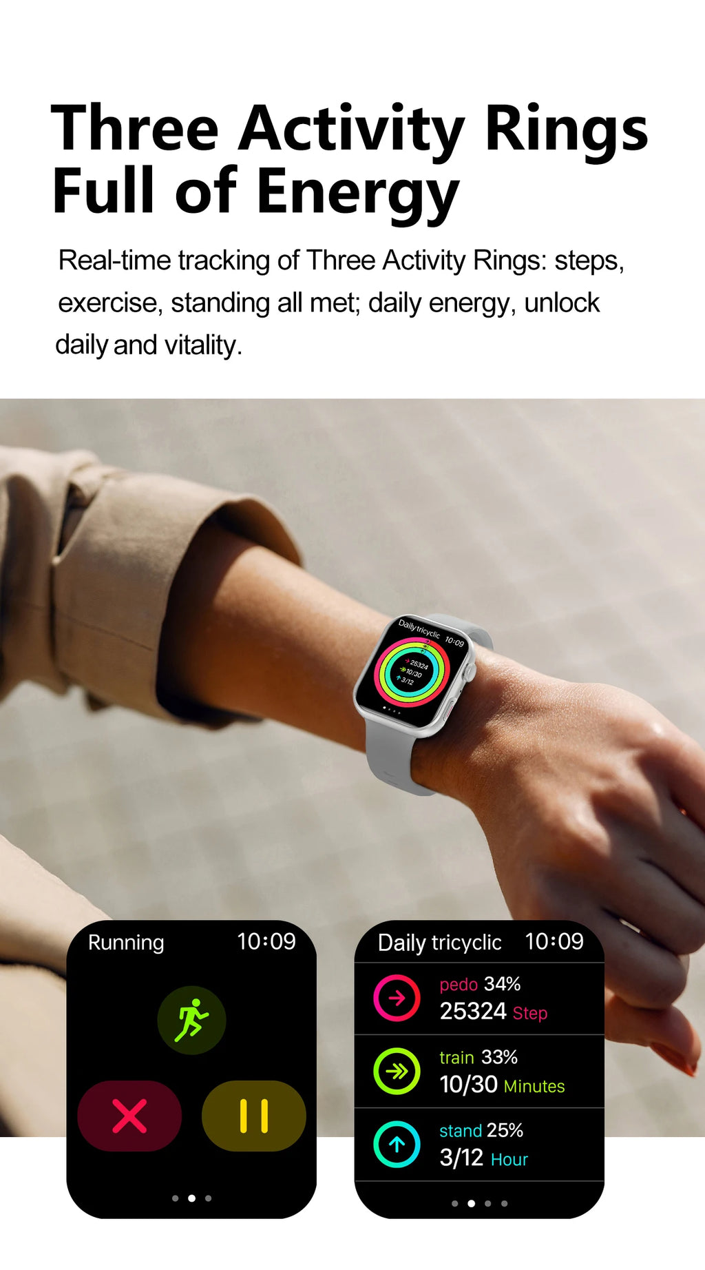 LIGE New 1.83" AMOLED Screen Smart Watch For Men Women Bluetooth Call Sports Fitness Heart Rate Monitor 2026 Fashion Smartwatch