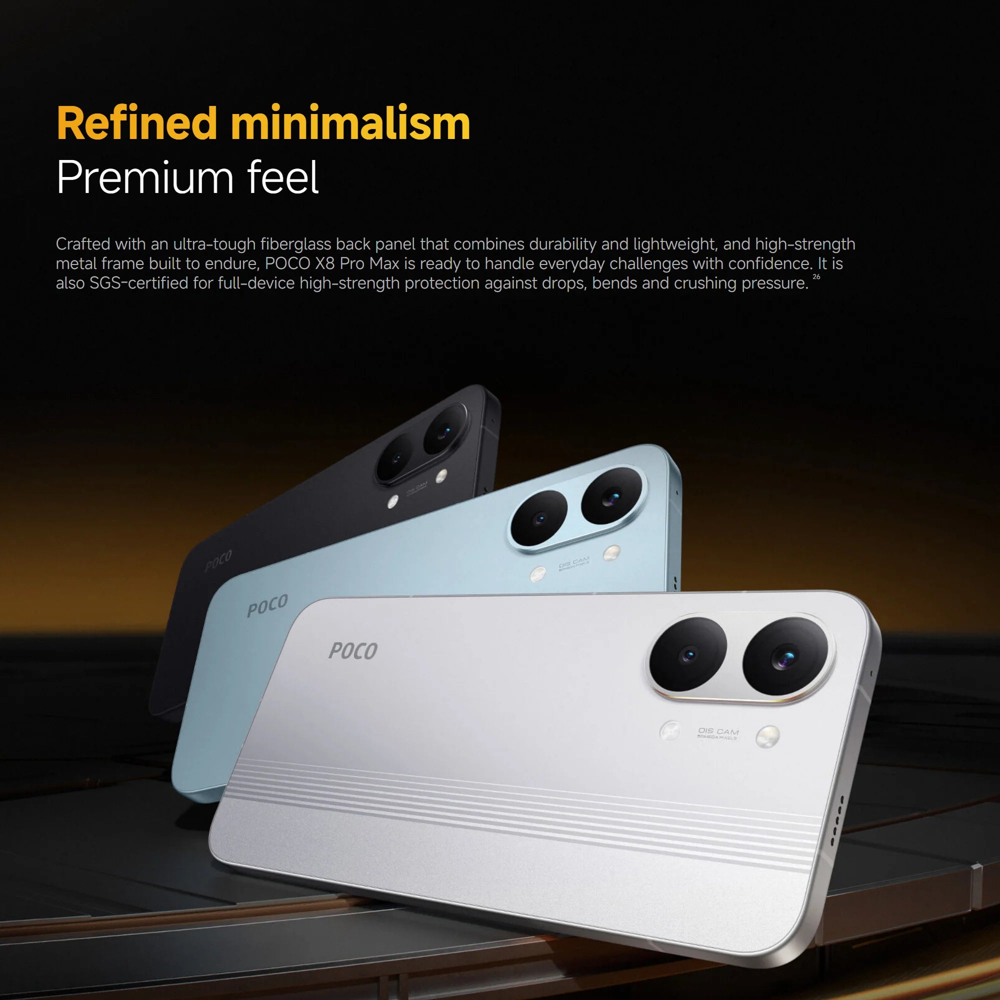 POCO X8 Pro Max 5G 12+512GB Global Version 6.83" 1.5K 120Hz display MediaTek Dimensity 9500s 50MP 8500mAh 100W HyperCharge NFC