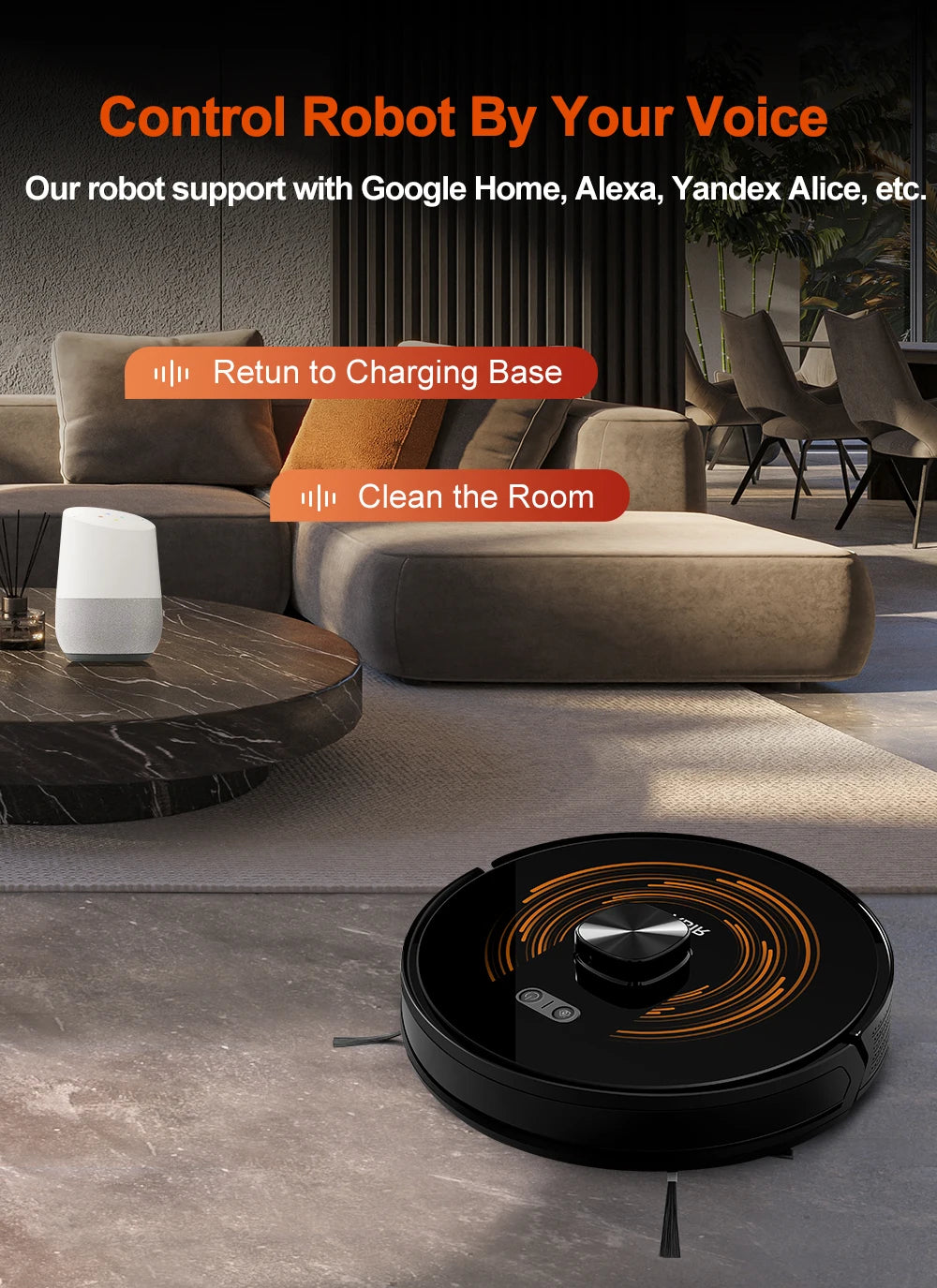 Robot Vacuum Cleaner ABIR X9,Laser Lidar,6500pa Suction,UV Cleaning, Multi-Floor Map,APP Restricted Area,Smart Home Wet Dry Mop