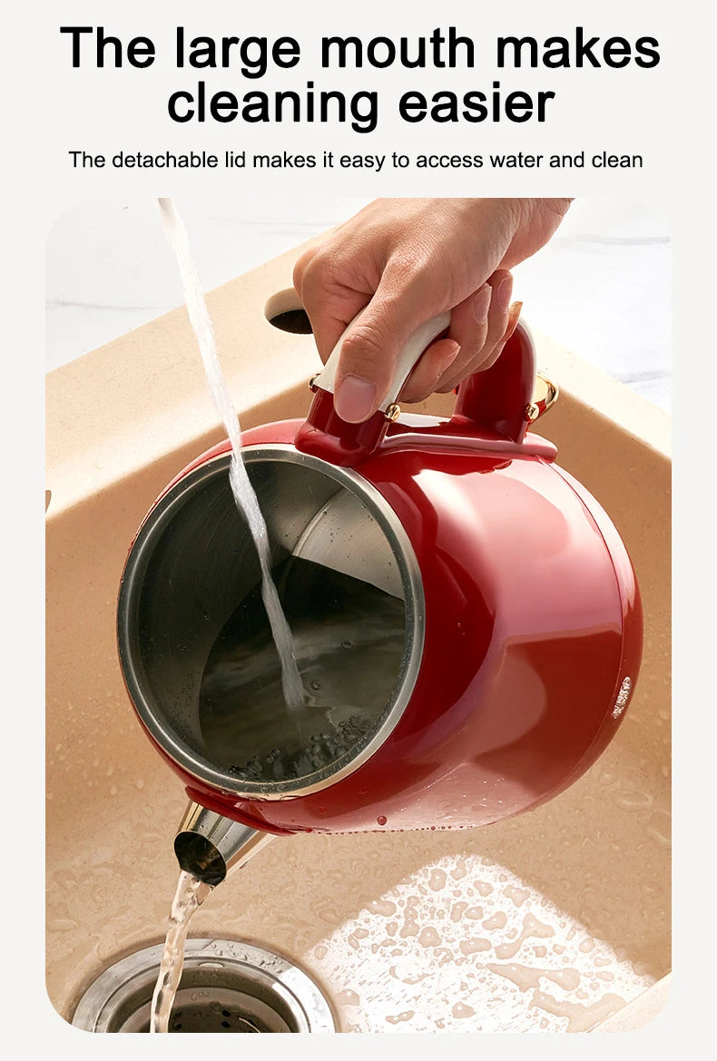 Thermostatic Electric Kettle Household 304 Stainless Steel Insulation Boiling Water Teapot Coffee Thermo Bottle Boiler Pot 1L
