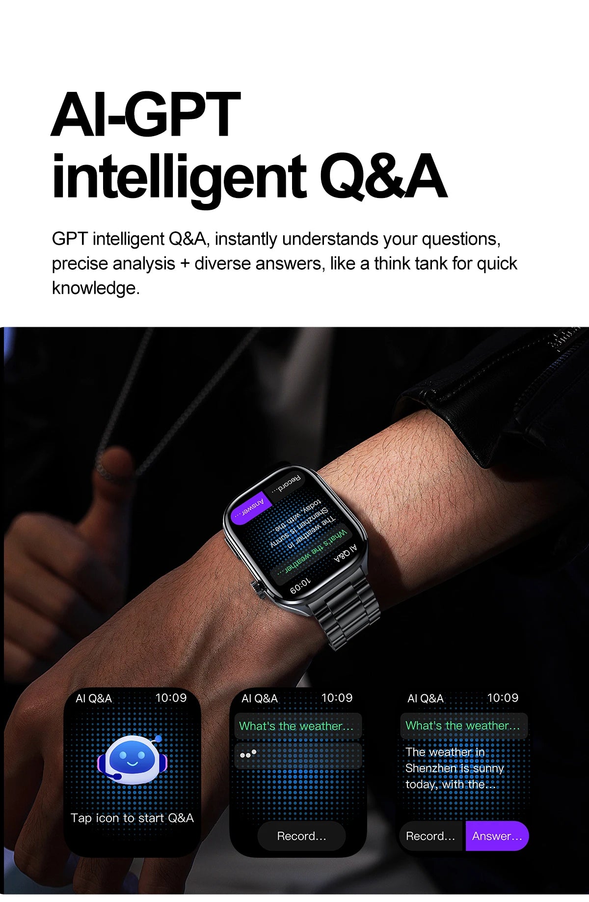 2026New Accurate Diagnosis Smart Watch ECG Blood Oxygen BP Uric Acid Lipids HD AMOLED Screen BT Call Health Smartwatch Men Women