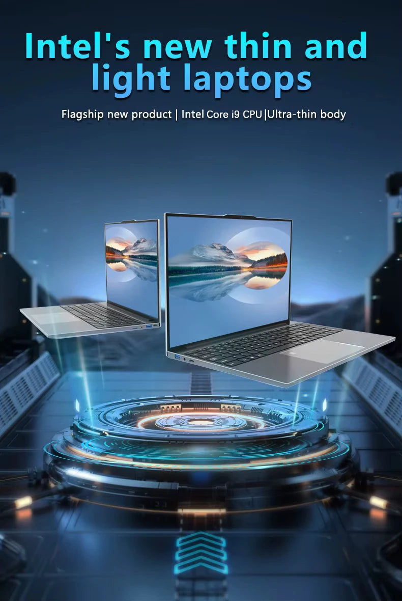 2026 intel Core i9 10980HK Windows 11 15.6" Ultra Slim Portable Laptop 16GB RAM 1TB 2TB SSD Fingerprint Office Gaming Laptop PC