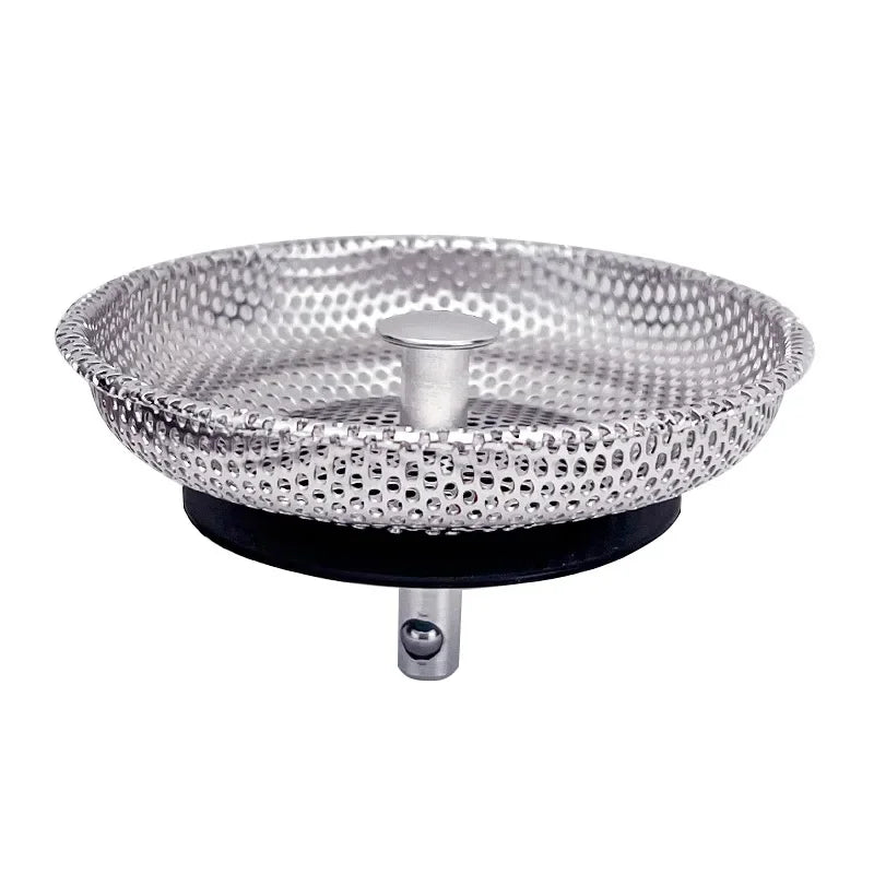 Waste Plug Kitchen Sink Strainer Replacement Basin Drain Filter Stainless Steel Shower Hair Catcher for Bathroom Accessories