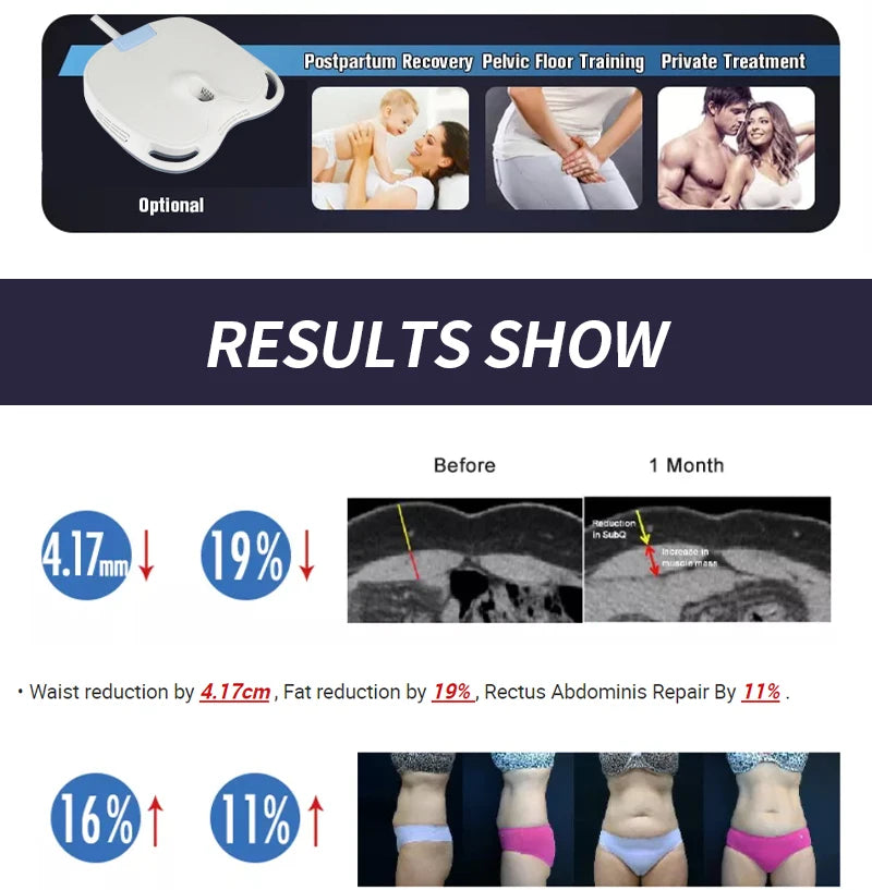 EMS MYOslim Body Sculpt Machine RF Sculpting Electromagnetic Stimulate Body Slimming Machines Muscle Build 6500W 4 5 Handles