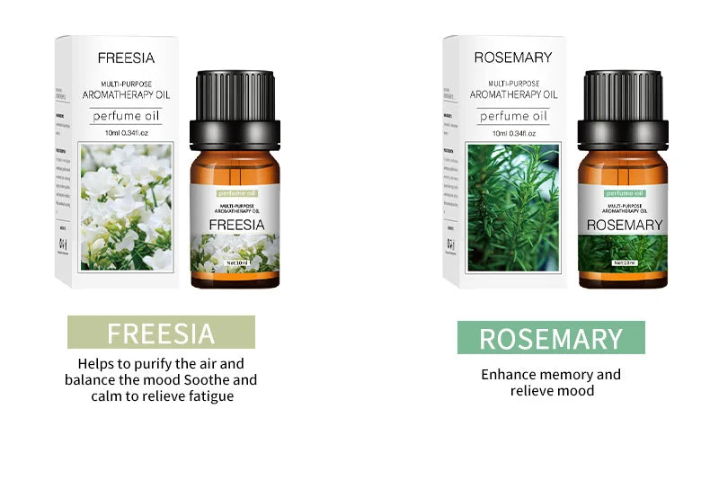 10ml Incense Water Soluble Essential Oil Lavender Tea Tree Lemon Rose Ocean Scent Humidifiers Refreshing Relax Releasing Stress