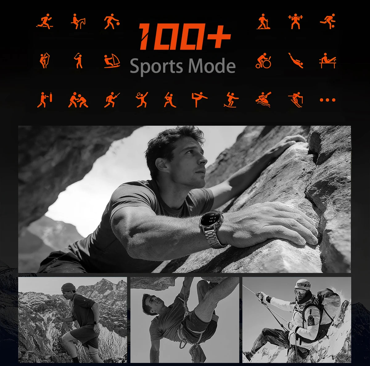 LIGE Men Smart Watch 1400 mAh 1.7 Inch Screen Bluetooth Call Voice Assistant Watch Sport Fitness IP68 Waterproof Smartwatch 2026