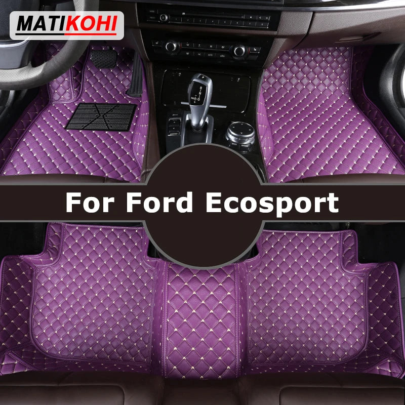 MATIKOHI Custom Car Floor Mats For Ford Ecosport Auto Carpets Foot Coche Accessorie