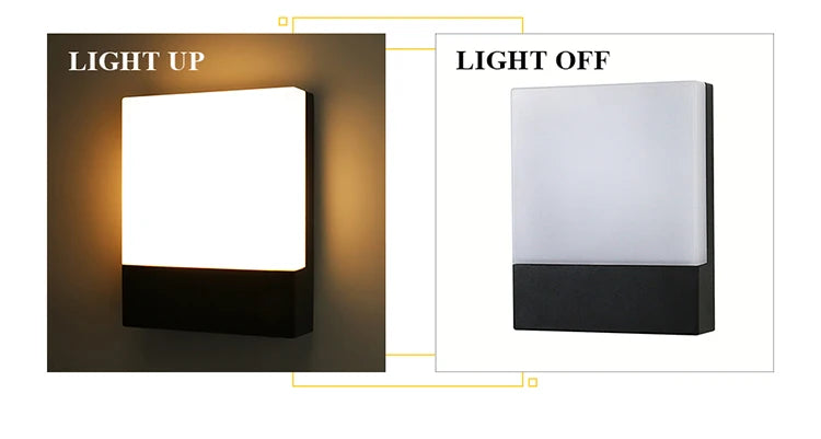 Outdoor waterproof IP65 minimalist ultra bright wall lamp villa courtyard entrance garden wall lamp exterior wall decoration