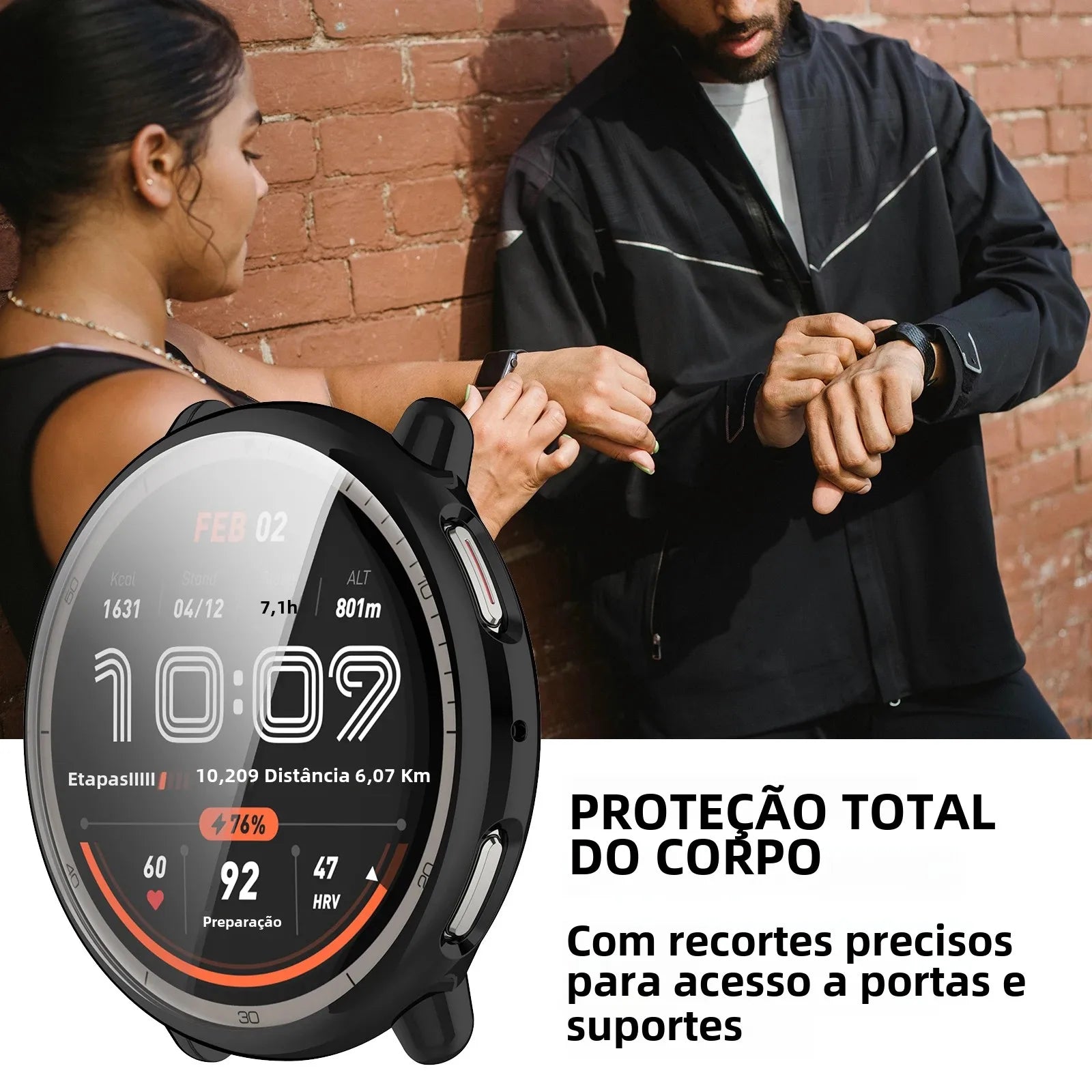 Case for Amazfit Active 2 Screen Protector Case Soft TPU All-Around Protective Bumper Cover Shell for Active2 Accessories