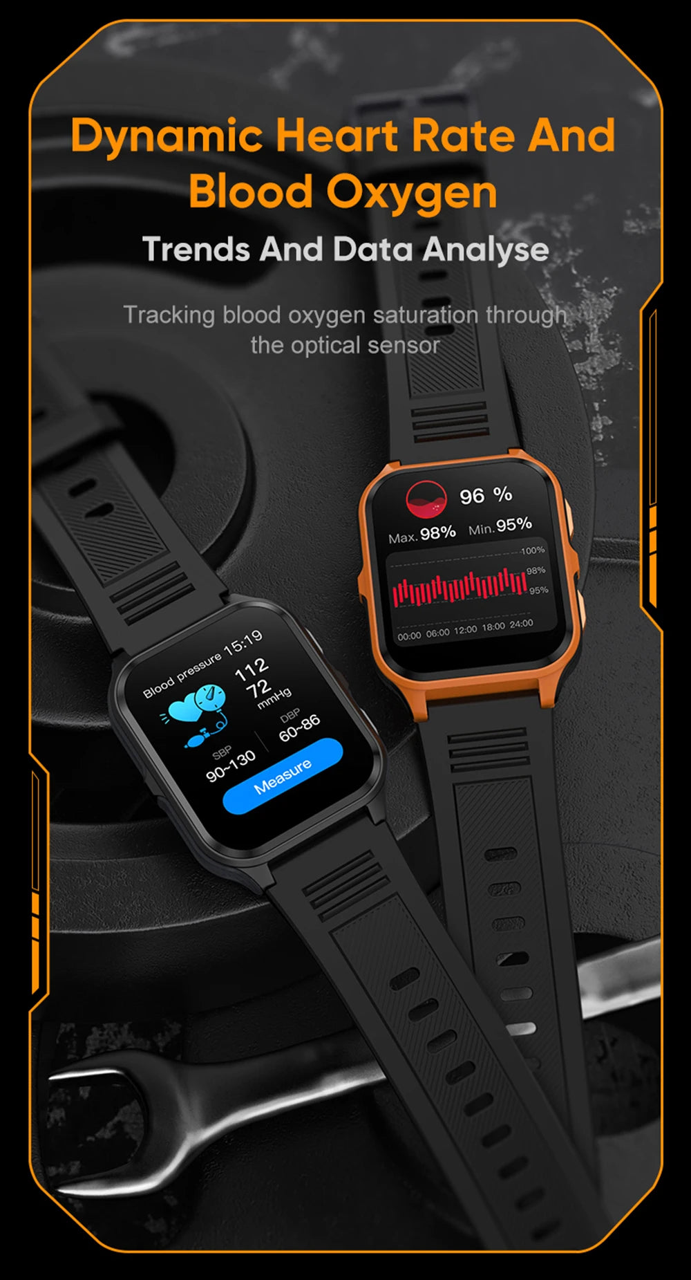 COLMI P73 1.9" Outdoor Military Smart Watch Men Bluetooth Call Smartwatch For Xiaomi Android IOS, IP68 Waterproof Fitness Watch