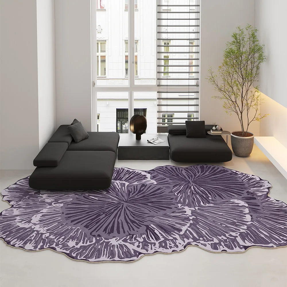 Irregular Shape Bedroom Decor Carpet Large Area  Carpets for Living Room Thickend Plush Lounge Rug Fluffy Soft Bedside Floor Mat