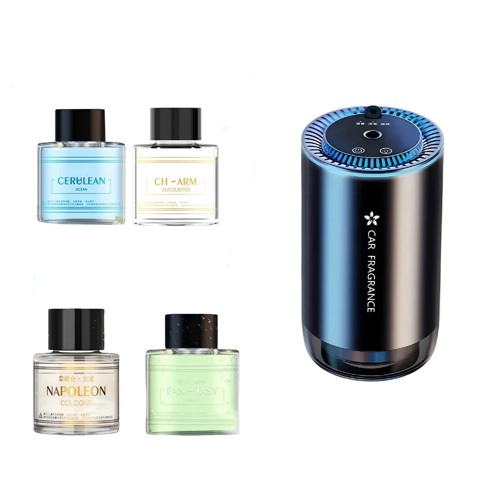 Smart car diffuser, car air freshener, car fragrance, car diffuser, car perfume, nano-level atomization brings a brand new scent experience, intelligent sensing automatic start and stop, the best gift for family and friends,