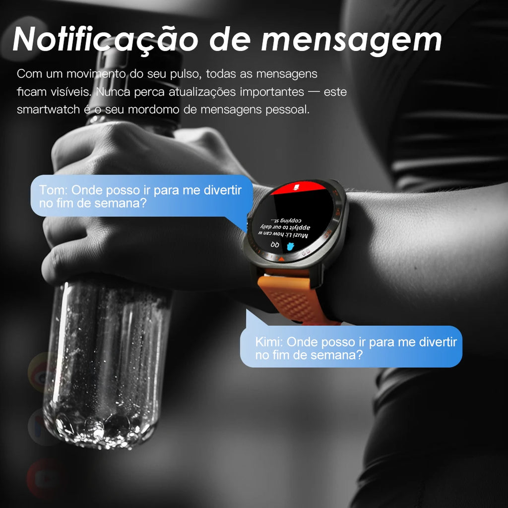 AURAFIT AM32 Custom Watch Wallpaper Smartwatch Call/Message Alerts Wireless Calls Sports Watch