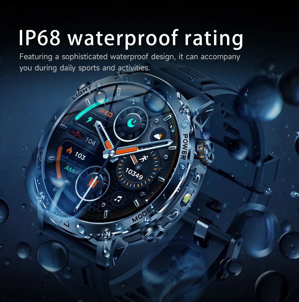 2026New 1.7 inches TANK SmartWatch Military Grade Durability 1400mah Battery HD Call 10ATM Waterproof Flashlight Sport Watch Men
