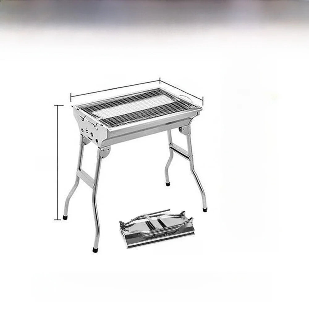 Large Portable Outdoor BBQ Grill Charcoal Grill Cooking Tool for Camping Picnic Garden Home Use Easy to Clean Easy to Carry