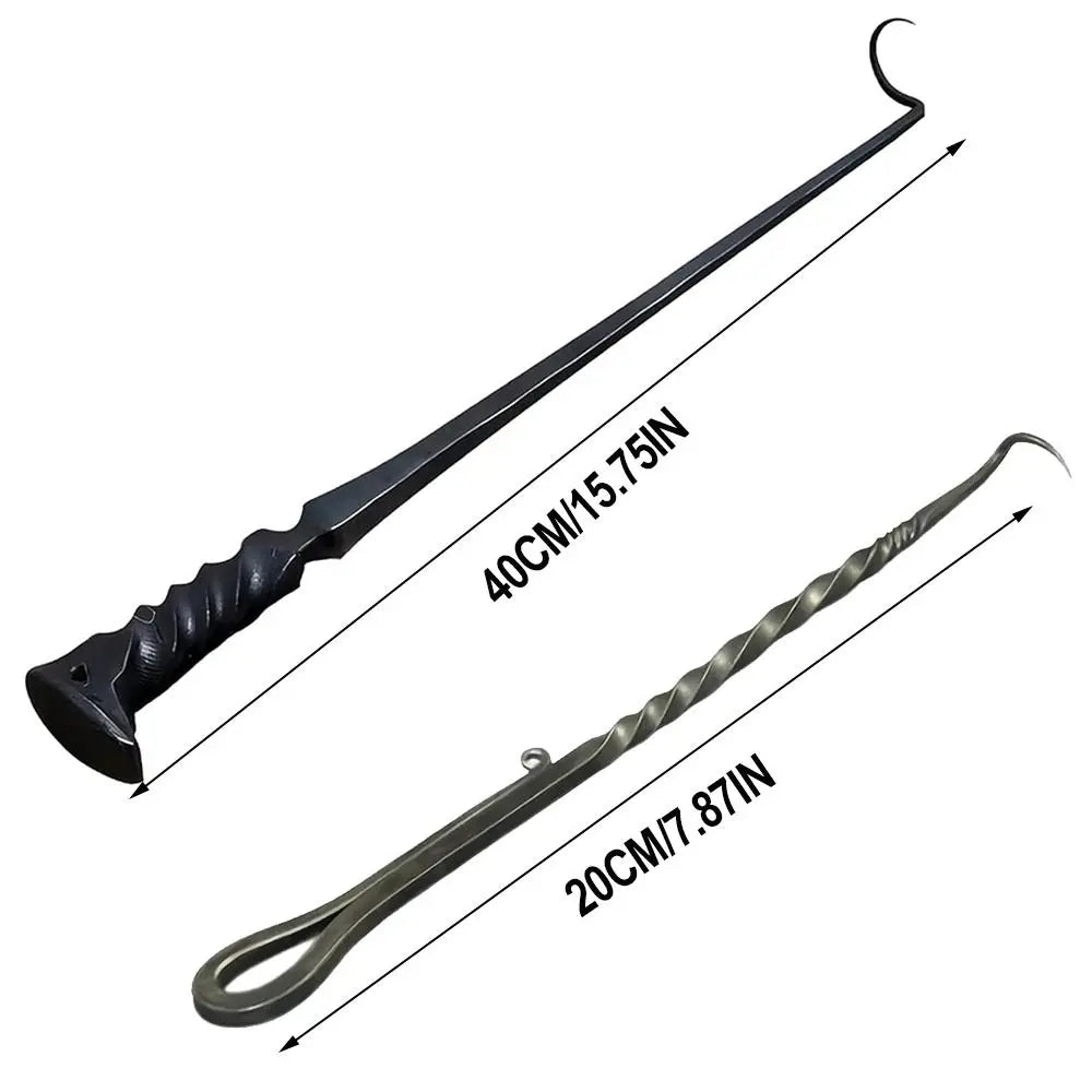New Stainless Steel BBQ Food Flipper Grill Accessories Cooking Meat Hook Flipper Grilling Outdoor Camping Cooking Grill Tool