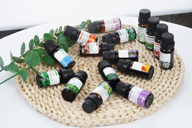 10ml Incense Water Soluble Essential Oil Lavender Tea Tree Lemon Rose Ocean Scent Humidifiers Refreshing Relax Releasing Stress