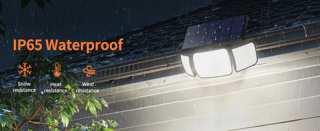Top Brand Powerful 6000mah Outdoor Solar Lights With 3 Modes Two Motion Sensors Bright Light Wall Lamp For Garden Yard Garage