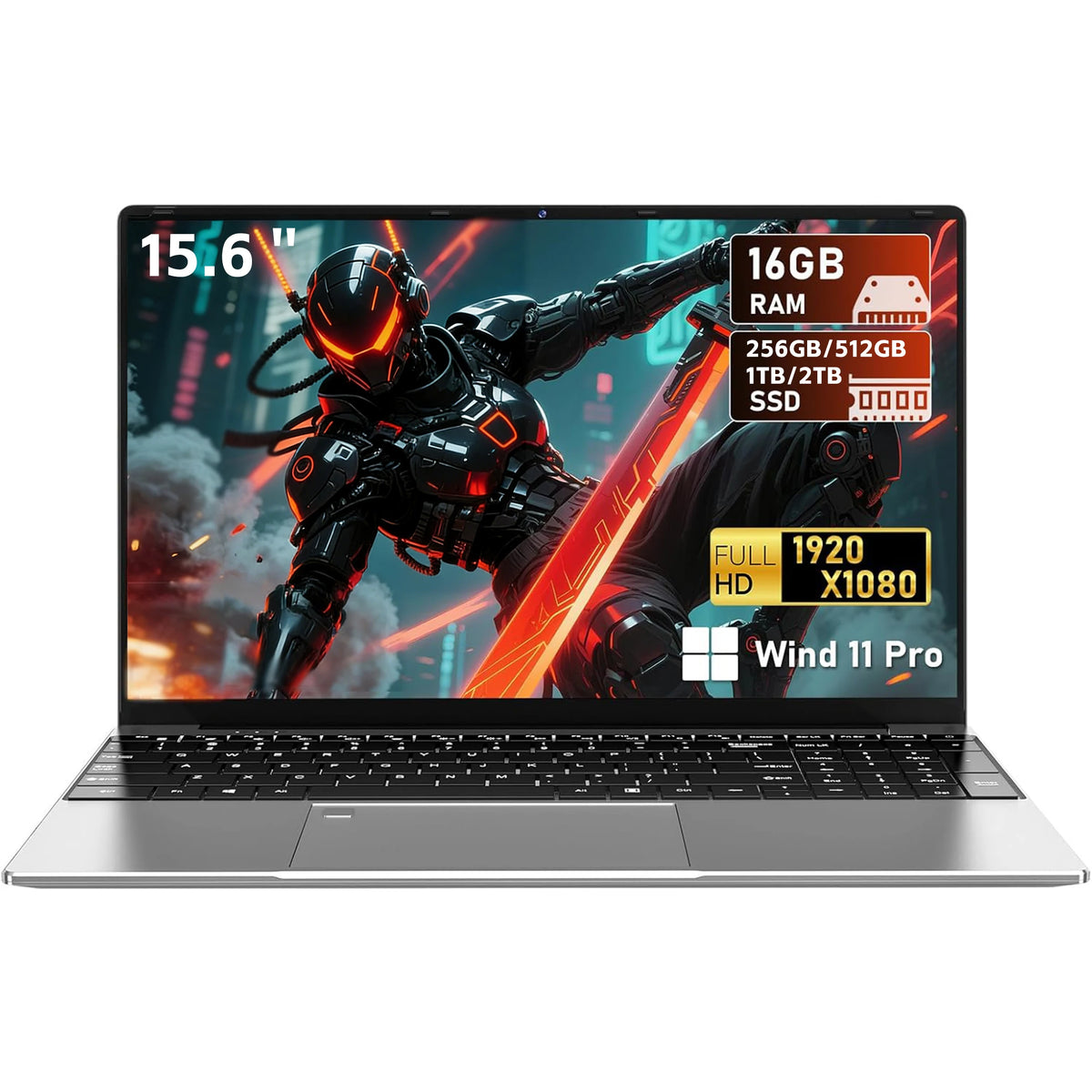 2026 intel Core i9 10980HK Windows 11 15.6" Ultra Slim Portable Laptop 16GB RAM 1TB 2TB SSD Fingerprint Office Gaming Laptop PC