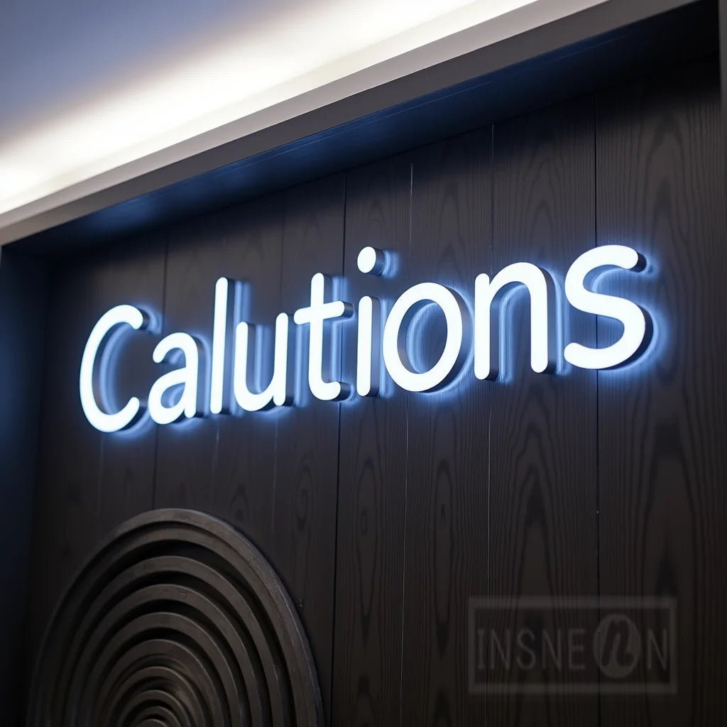 Custom Business Sign 3d Logo Led Light Business Label Advertising Shop  Signs Luminous Acrylic Signboard
