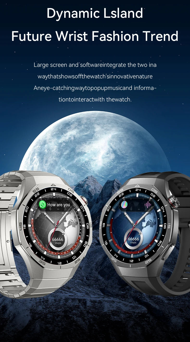 LAXASFIT 2025 New Smart Watch Men's 1.52 HD Screen Bluetooth Talk Heart Rate Monitor Men Women NFC Outdoor Sports Smart Watch