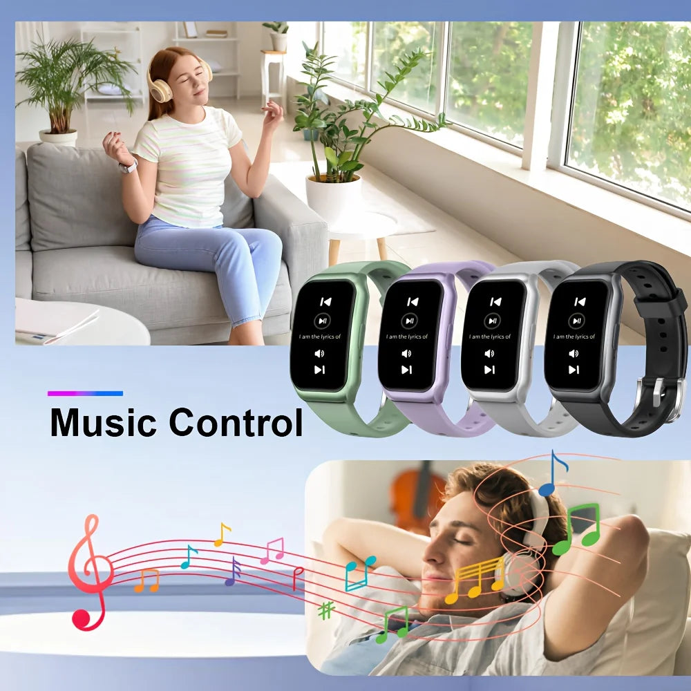 LAXASFIT New Smart Watch Bluetooth Calling Heart Rate&Sleep Monitoring Flashlight  Voice Assistant Men Women Smartwatch