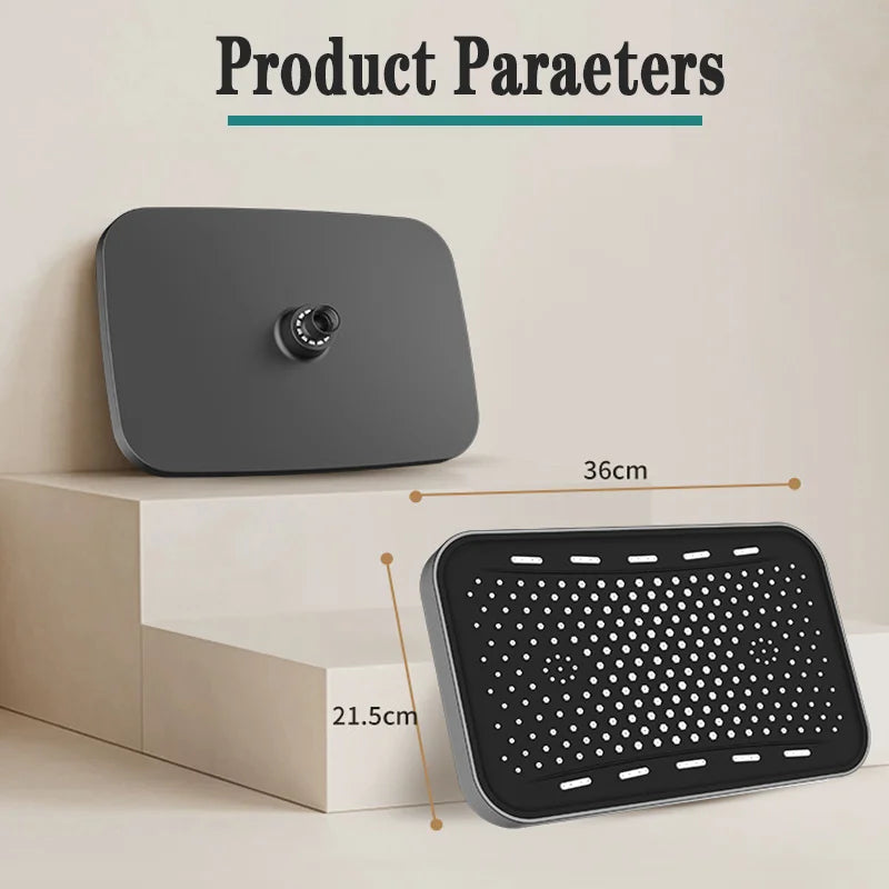 Large showerhead, pressurized showerhead, top spray, pressurized bathroom, rain shower, household shower, showerhead, shower