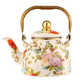 1.2L Household Enamel Boiling Kettle Outdoor Kitchen Cookware Can Make Coffee Milk Boiling Water Kettle