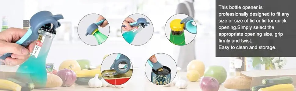 Jar Opener for Weak Hands Seniors with Arthritis Multi Function Bottle Opener Lid Non Slip Rubber Gripper Pad beer kitchen tools