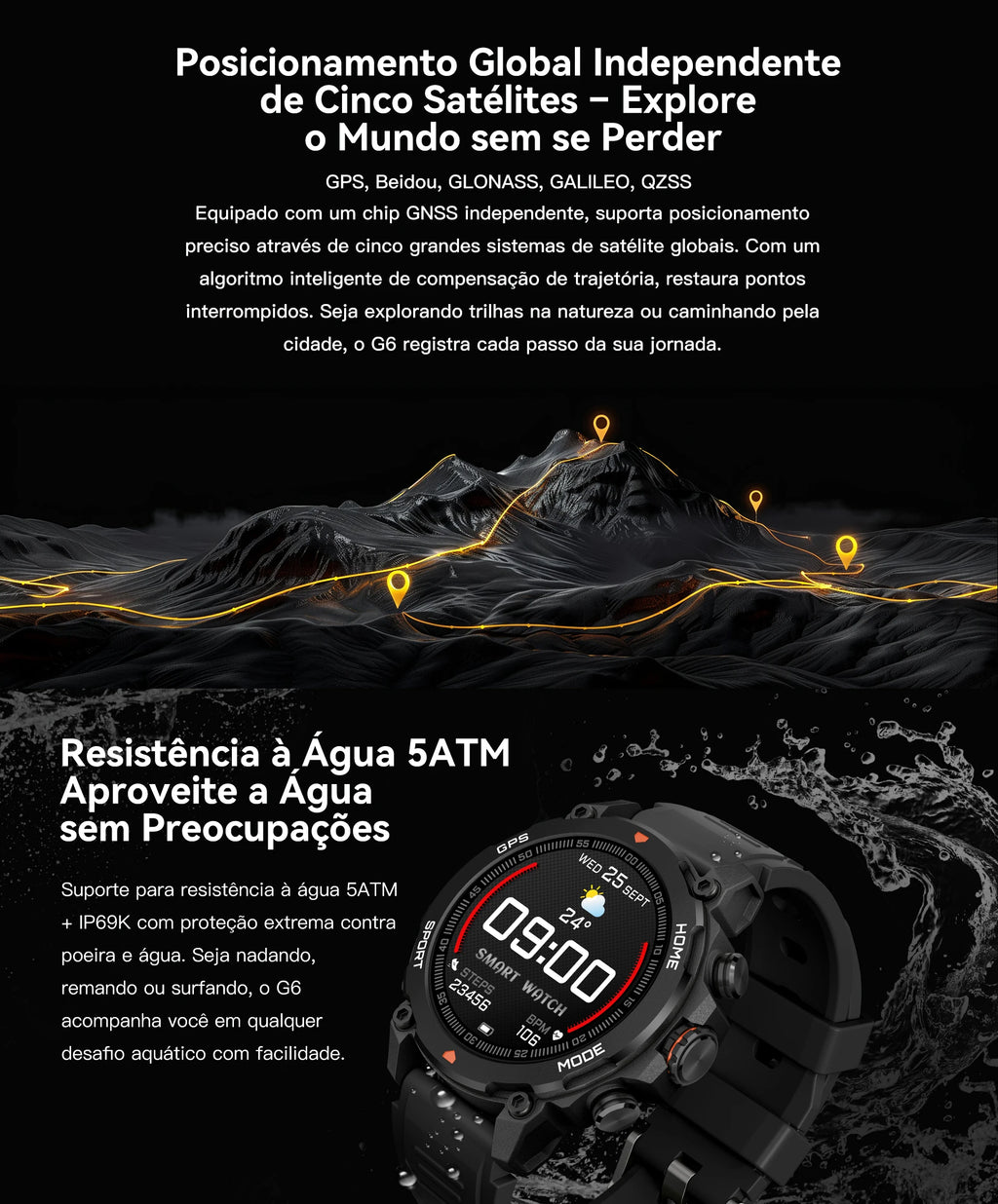 AURAFIT Reloj Hombre GPS SmartWatch 1.43 HD AMOLED GPS Integrated Telephone Llamades Deportes Smartwatch for hombres