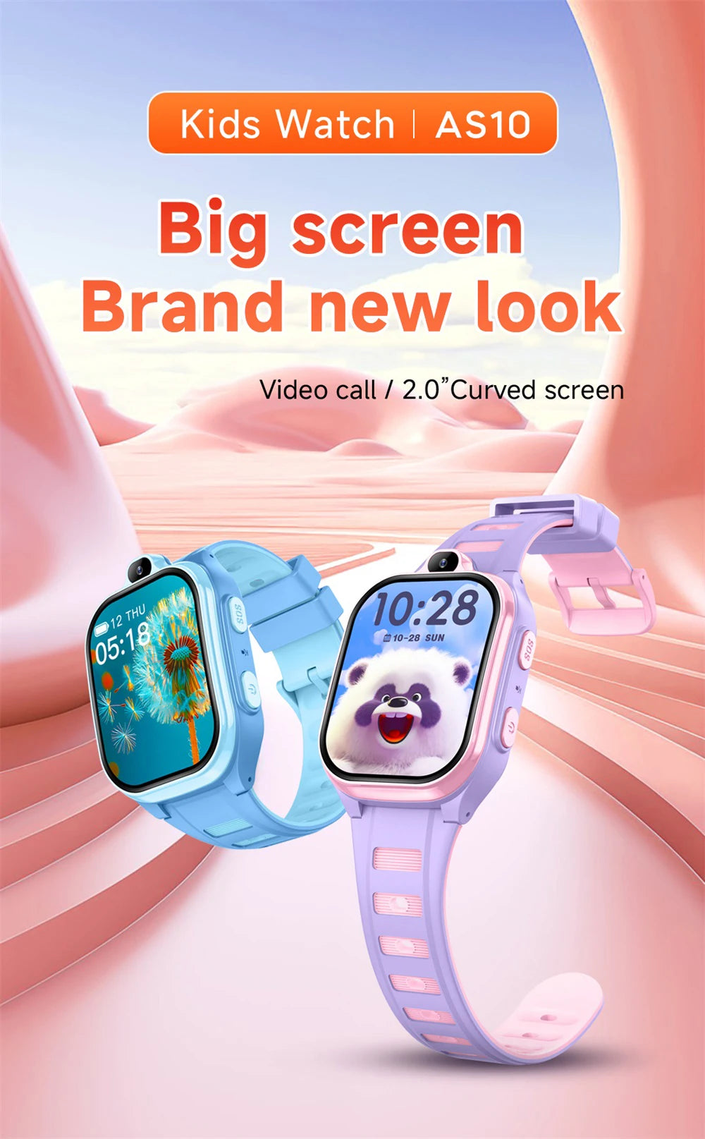 New 4G Smart Watch Kids GPS Video Call APP Download Child Smartwatch Voice Assistant Phone Watches Voice Chat Camera Alarm Clock