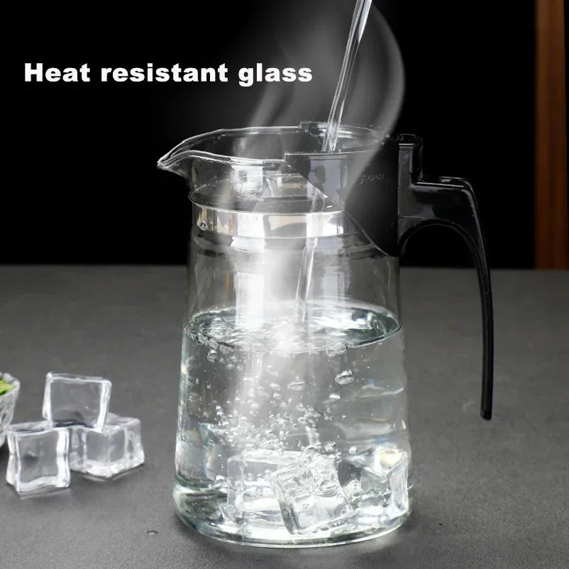 TeaPots Heat Resistant Glass Tea Pot Tea Infuser Chinese Kung Fu Tea Set Kettle Coffee Glass Maker Convenient Office Teapot
