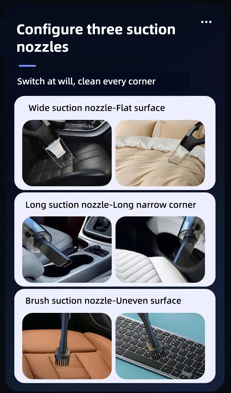 Wireless and corded dual-use, with extraordinary suction power.