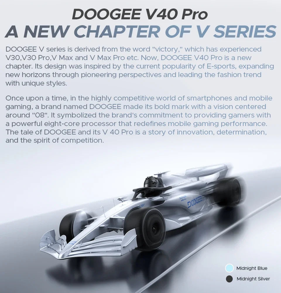 DOOGEE V40 Pro Rugged Phone 6.78" IPS Display  36GB(16+20) 512GB Smartphone 5G 200MP Al Camera 8680mAh Dimensity 7300 Android 14