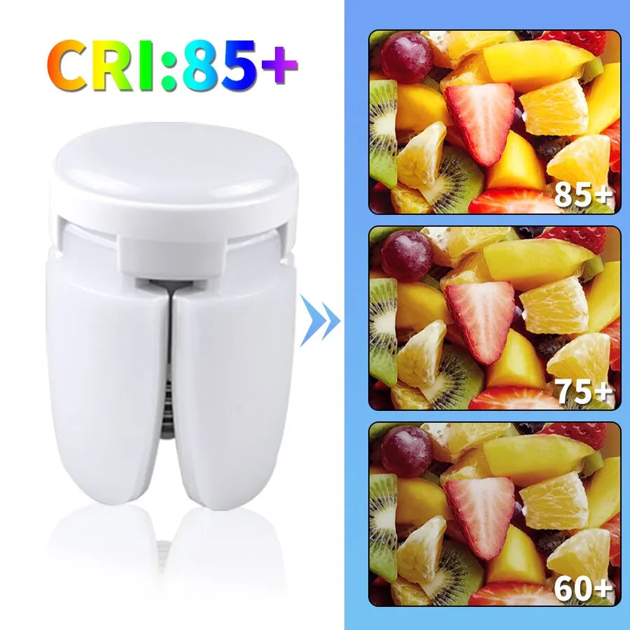 28W Fan Shape LED Bulb E27 LED Lamp Foldable 220V  Light Bulbs For Home Living Room Warehouse Garage Ceiling Light
