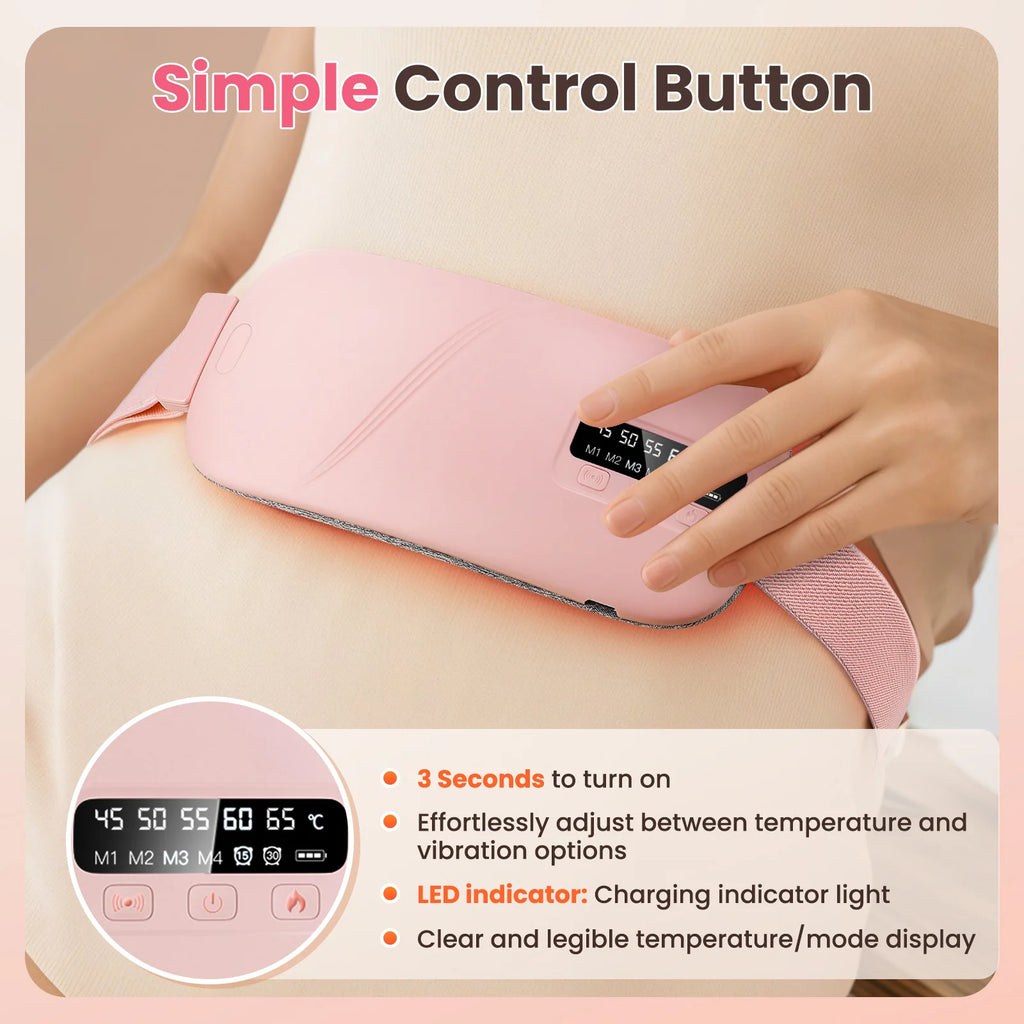 Portable Heating Pad Menstrual Heating Massager Belt Abdominal Belt Period Relief Thermal Massager Belly Warm Palace Belt