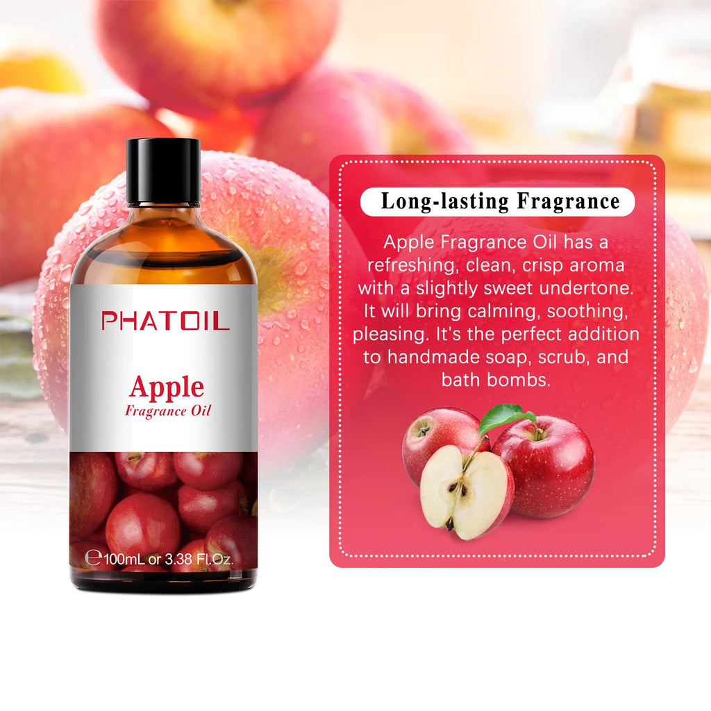 PHATOIL 100ml Fragrance Oils for Aromatherapy & Diffuser Strawberry Cherry Coconut & Vanilla Fragrance Oils For Candle Making