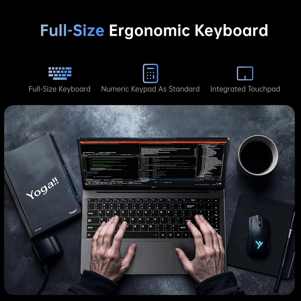 KAMRUI LX15PRO AMD Ryzen3 4300U 15.6 Gaming Laptop Computer Windows Laptop IPS 16GB DDR5 512GB NVMe SSD Backlit & Numeric Keyboard Wifi5