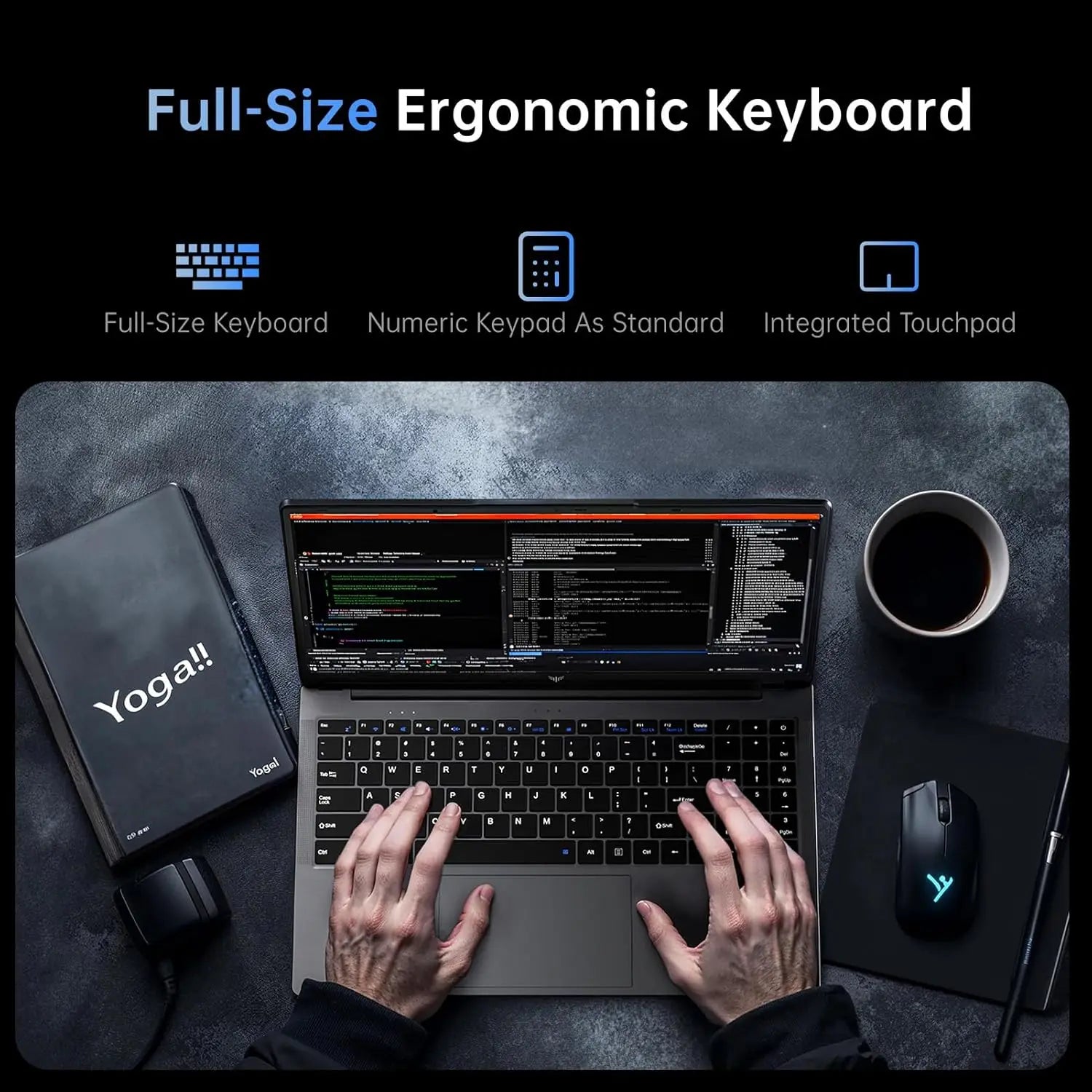 KAMRUI LX15PRO AMD Ryzen3 4300U 15.6 Gaming Laptop Computer Windows Laptop IPS 16GB DDR5 512GB NVMe SSD Backlit & Numeric Keyboard Wifi5