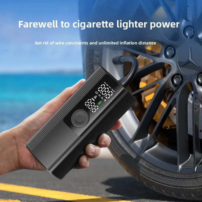 Portable 150Psi Rechargeable Electric Tire Inflator for Car Bicycle Digital Air Compressor Football Motocycle Inflator Pump