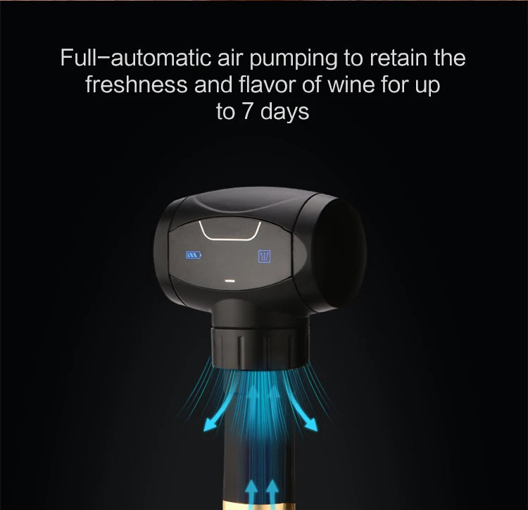 Electric Wine Saver Vacuum Pump with Wine Stopper Wine Bottle Sealer  wine cork vacuum wine bottle capAutomatic Vacuum Retain