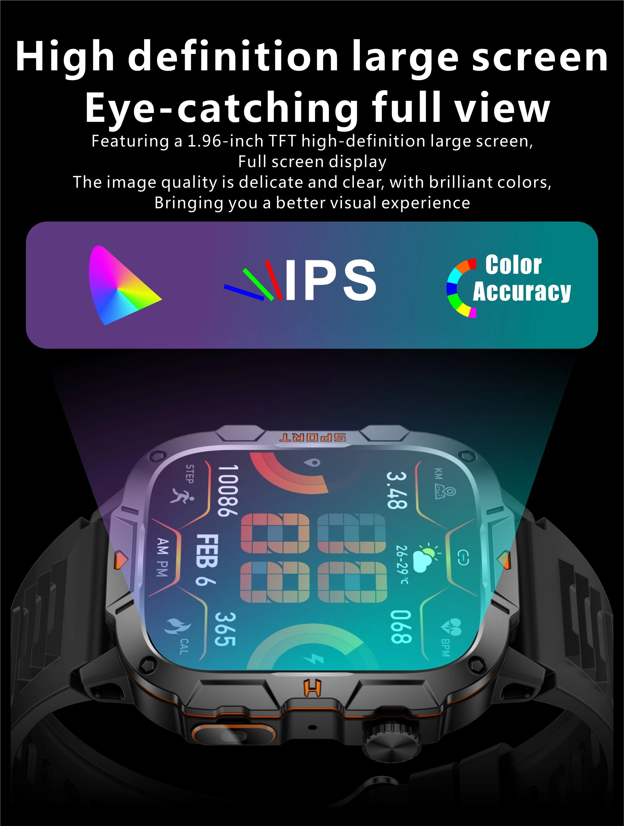 2025 For Xiaomi Original Built-in Dual-band GPS Men Smartwatch BT Call Fitness Military 5ATM IP68 Military Sport Smart Bracelet