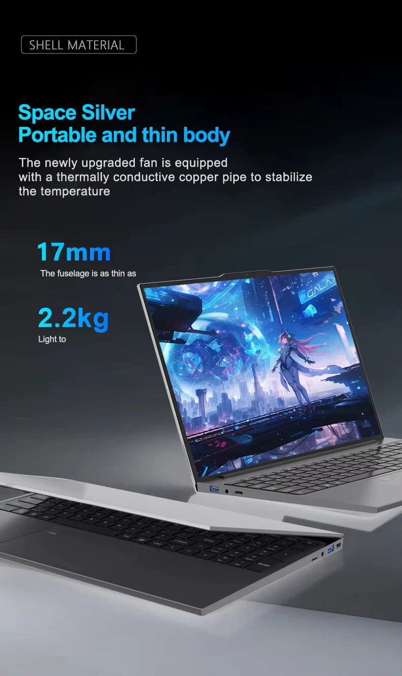2026 Windows 11 15.6" Ultra Slim Portable Laptop intel Core  i9-9900U 16GB RAM 1TB 2TB SSD Fingerprint Office Gaming Laptop PC