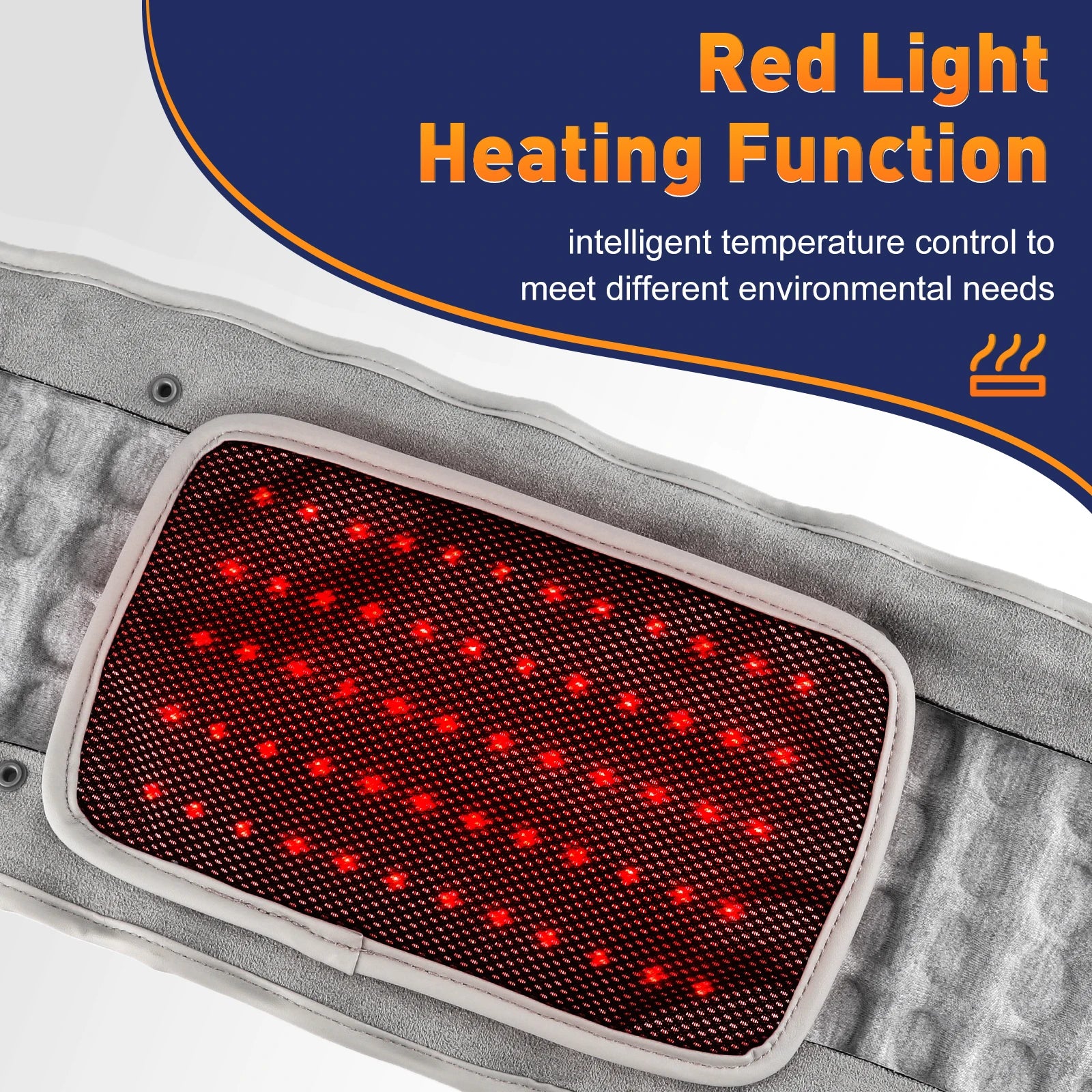 Electric Heating Waist Massage Belt Infrared Vibration Hot Compress Lumbar Brace Spine Protect Massager Back Support Belt