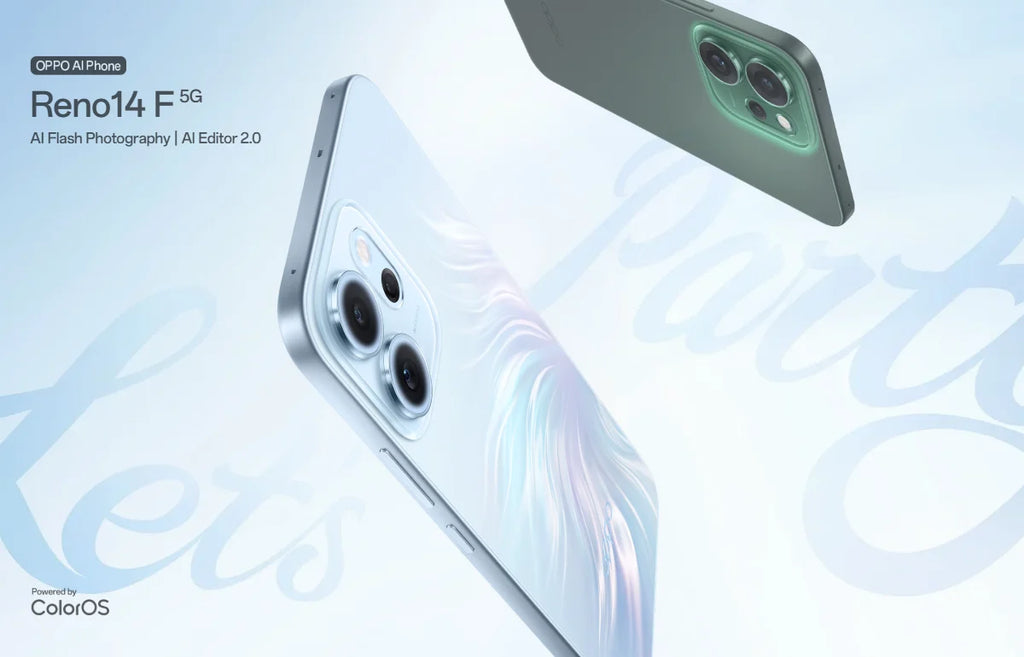 SIM Free OPPO Reno14 F 5G 8GB+256GB Mobile Phones 6.57"AMOLED Screen Snapdragon 6 Gen 1 6000mAh 50MP AI Camera smart phone