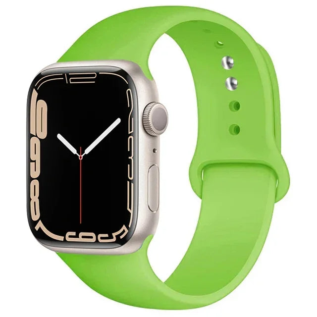 Strap For Apple Watch Band 44mm 45mm 49mm 46mm 38 40 41 42mm Silicone sport bracelet iwatch series 11 10 9 8 7 6 5 SE3 Ultra 2 3