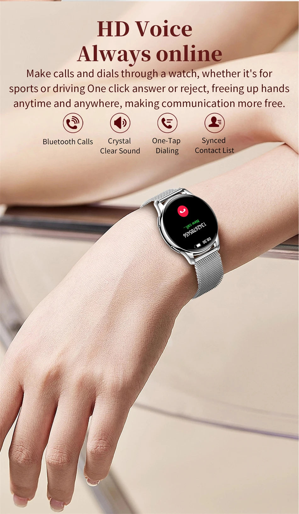 New Smart Watch Men Health monitoring Sports Fitness Watch Heart Rate Full Touch Screen Bluetooth Call 2025 Men and women Gift